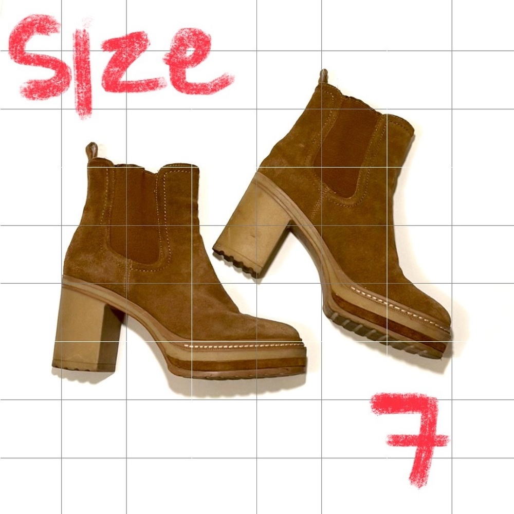 Steve Madden Heeled Boots - Suede Beige